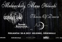 Melancholy Mass tapahtumat joudutaan perumaan vuodelta 2021