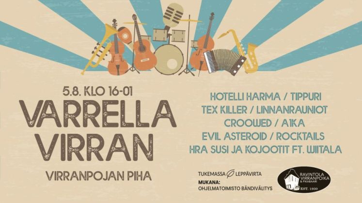 Varrella Virran -musiikkitapahtuma järjestetään 11. kerran 5.8.2023 ...