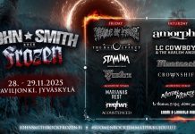 John Smith Rock Frozen täydensi esiintyjäkattauksensa kahdeksalla uudella nimellä