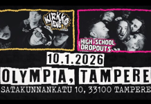 High School Dropouts ja Kirkkovene soittavat tammikuussa Helsingissä ja Tampereella.