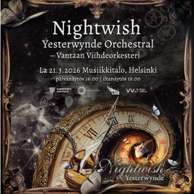 Nightwishin Yesterwynde Orchestral saapuu Helsinkiin