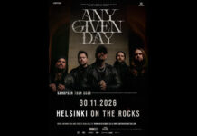 Saksalainen metalcore-ryhmä Any Given Day Helsinkiin marraskuussa 2026