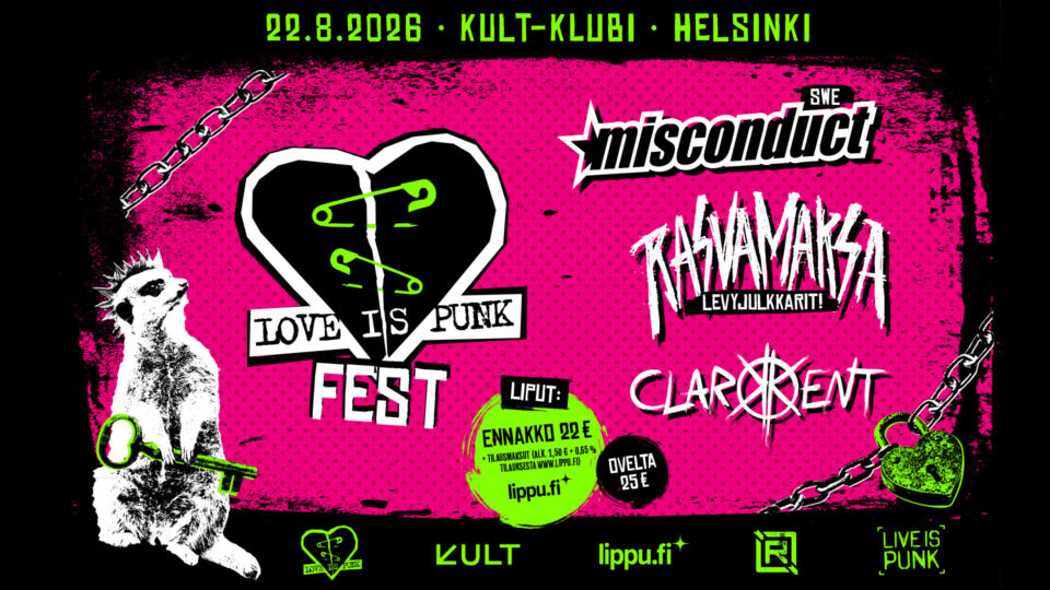 Love Is Punk Fest tulee taas – mukana ruotsalainen Misconduct