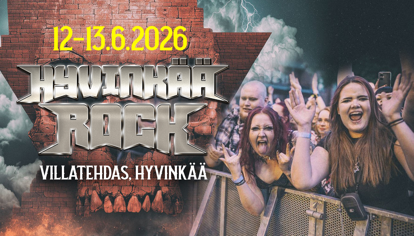 Hyvinkää Rock palaa Villatehtaalle 12.–13.6.2026 – raskaamman musiikin juhla kaksipäiväisenä