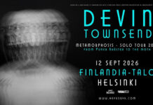 Devin Townsend soolokeikalle Suomeen
