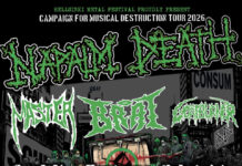 Napalm Death tuo legendaarisen Campaign for Musical Destruction -kiertueensa Suomeen marraskuussa