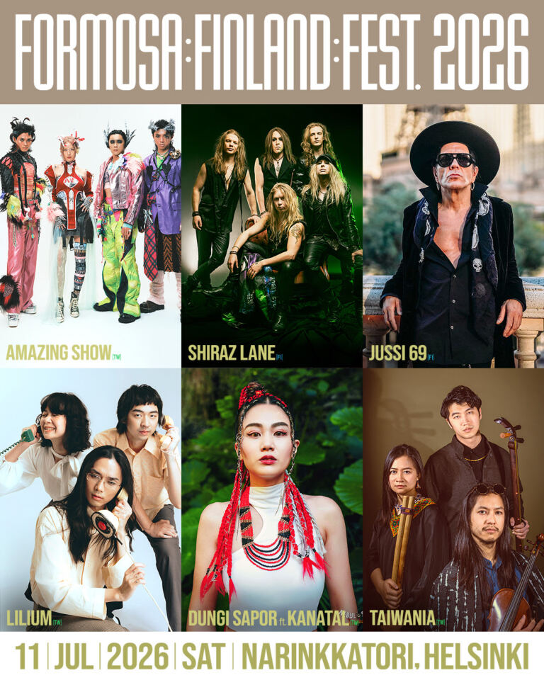 Formosa : Finland : Fest. -ilmaistapahtuma täyttää Narinkkatorin Taiwanin ja Suomen rock-kärkinimillä 11. heinäkuuta