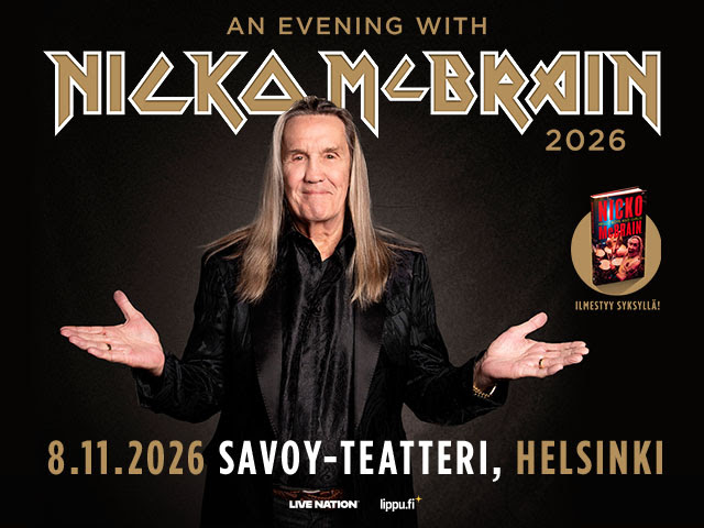 Iron Maiden -rumpali Nicko McBrain saapuu Helsinkiin