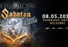 Sabaton saapuu konsertoimaan Helsingin Veikkaus Arenalle 8. toukokuuta 2027