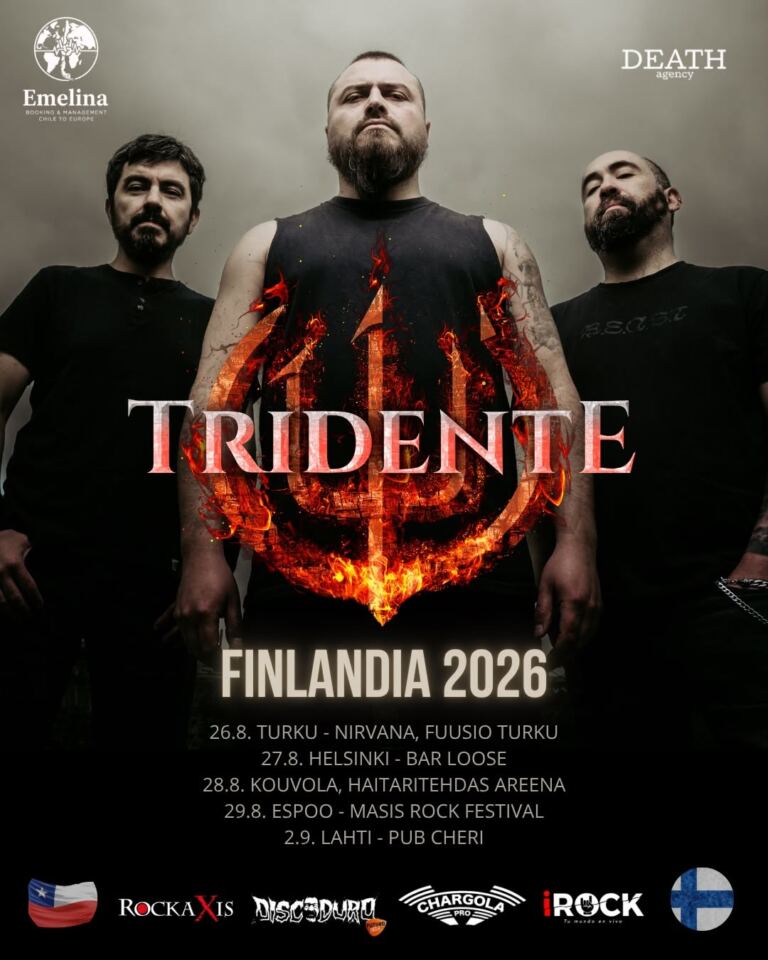 Chileläinen groove/thrash metal -yhtye Tridente ilmoittaa ensimmäisestä Suomen-kiertueestaan