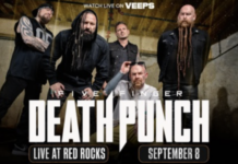 Five Finger Death Punch tekee maksuttoman livelähetyksen 8. syyskuuta legendaarisesta Red Rocks Amphitheatresta
