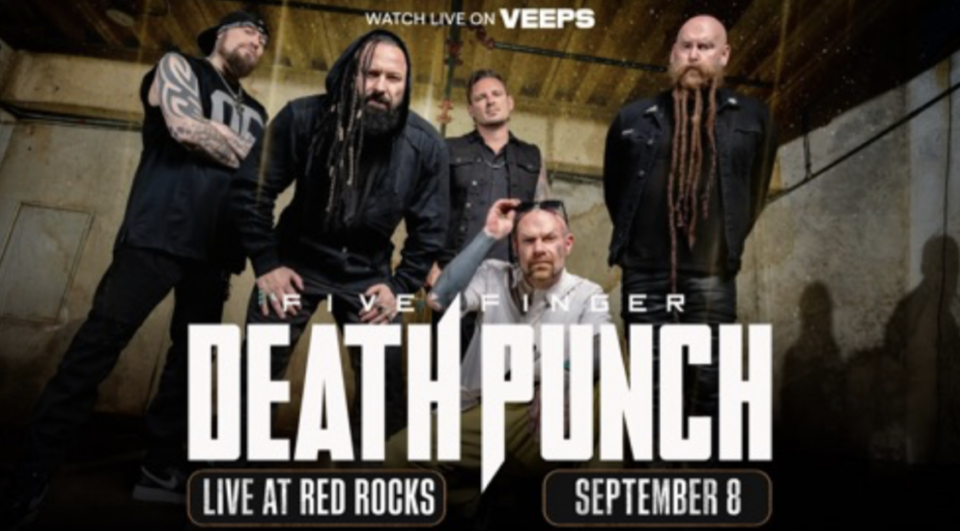 Five Finger Death Punch tekee maksuttoman livelähetyksen 8. syyskuuta legendaarisesta Red Rocks Amphitheatresta