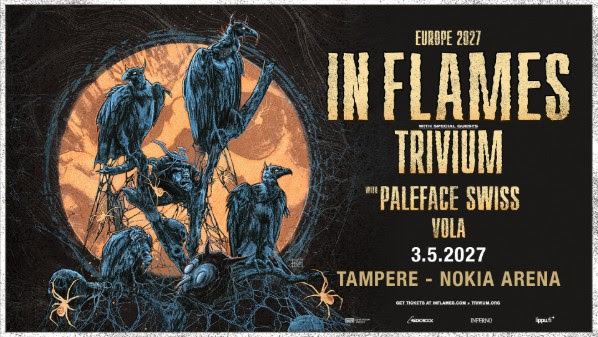 In Flames nähdään ensi keväänä Tampereen Nokia Arenalla