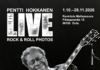 Pentti Hokkasen LIVE ROCK & ROLL Photos tuo 1990-luvun rockin ja metallin live-hetket Oulun Pikisaareen 1.10.–28.11.2026.