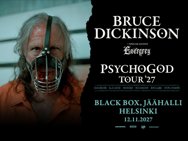 Bruce Dickinson saapuu Helsinkiin PsychoGod -kiertueellaan