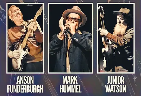 Mark Hummel Blues All Stars with Anson Funderburgh & Junior Watson Suomeen